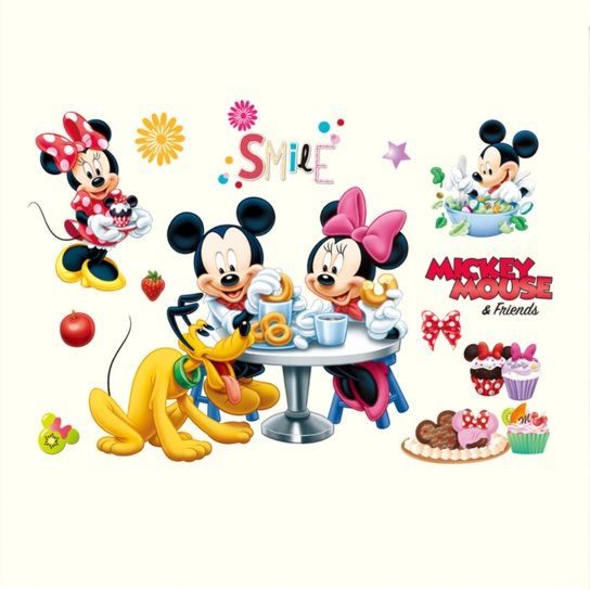 STICKER autocolant perete MICKEY MOUSE autoadeziv camera copii bebe