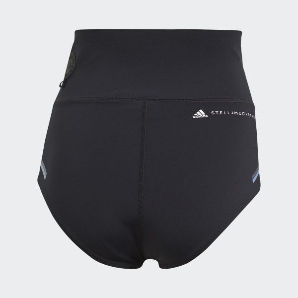 adidas by Stella McCartney Black Beachdefender Bikini Bottom Shorts