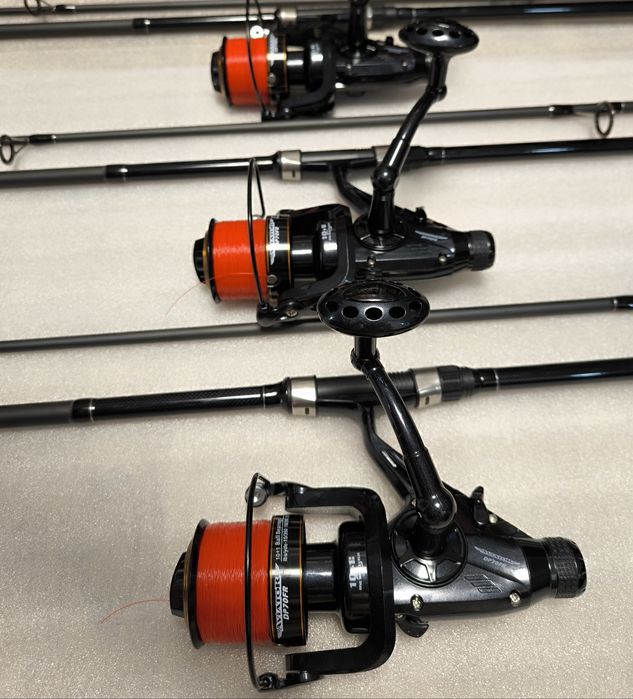 SET 3 Lansete PRO FL FLX9 3.90 3.75Lbs + 3 Mulinete AVIATOR DP70 10+1