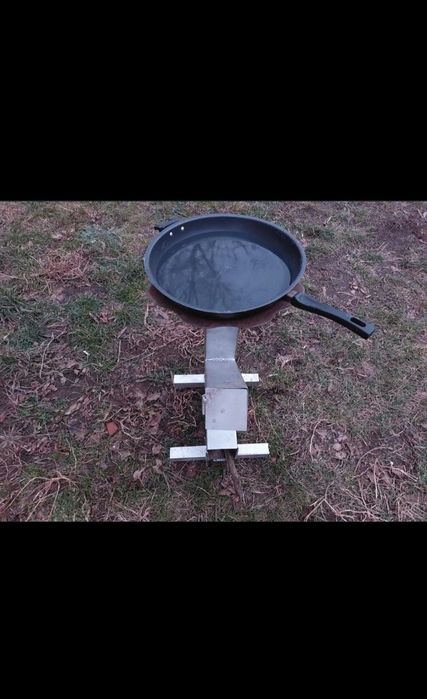 Sobă rachetă din teava rectangulara 120 mm