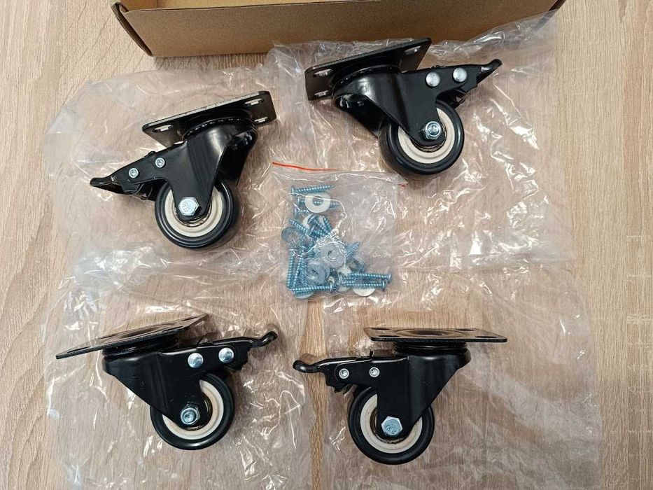 Set 4 roti mobila cu opritoare