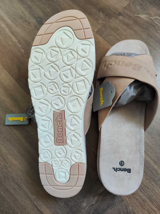 Обувки, нови чехли Bench., номер 41, бледо розови