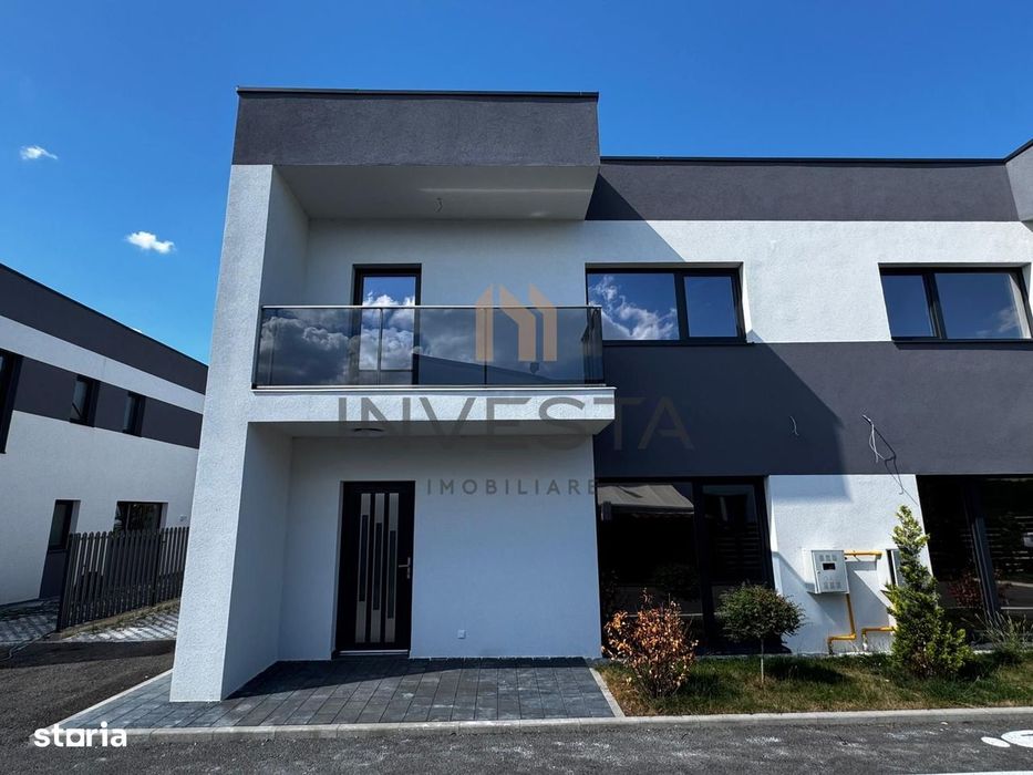 Casa tip duplex de vanzare, constructie noua, strada privata, Floresti
