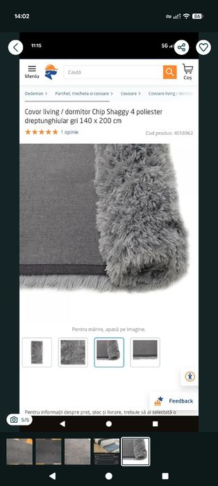 Covor living / dormitor Chip Pes 80 x 150