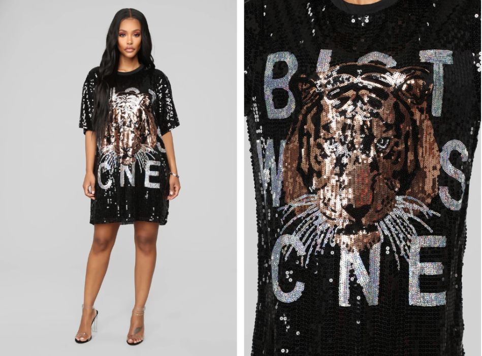 Rochie Fashion paiete Animal inside me Dress /marimea S /200 ron