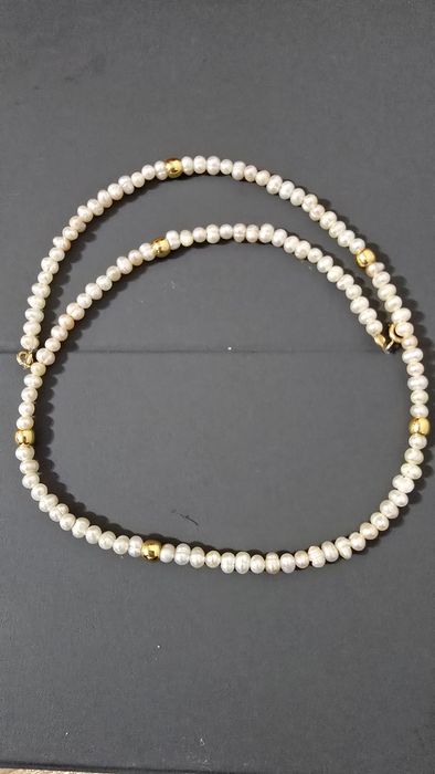 Perle de cultura cu argint placat cu aur