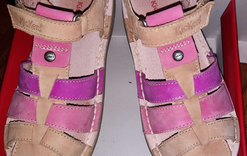 Намалени! Детски сандали Kicker's от естествена кожа