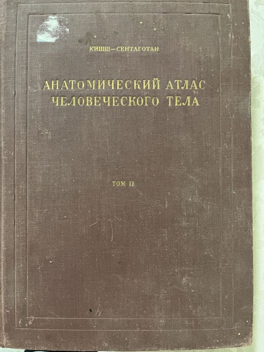 Анатомический атлас Кишш-Сентаготаи. 2 й том . В отличном состоянии