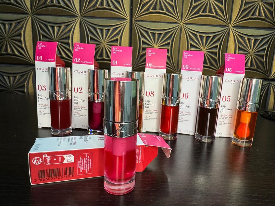 Clarins Lip Comfort Oil noi originale, ulei pentru buze cu efect de hidratare, make up, machiaj buze lip gloss, cosmetice clarins