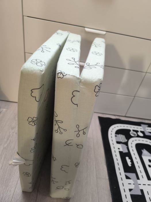 Сгъваема кошара за бебе (за сън и за игра) Cangaroo, сива + Матрак