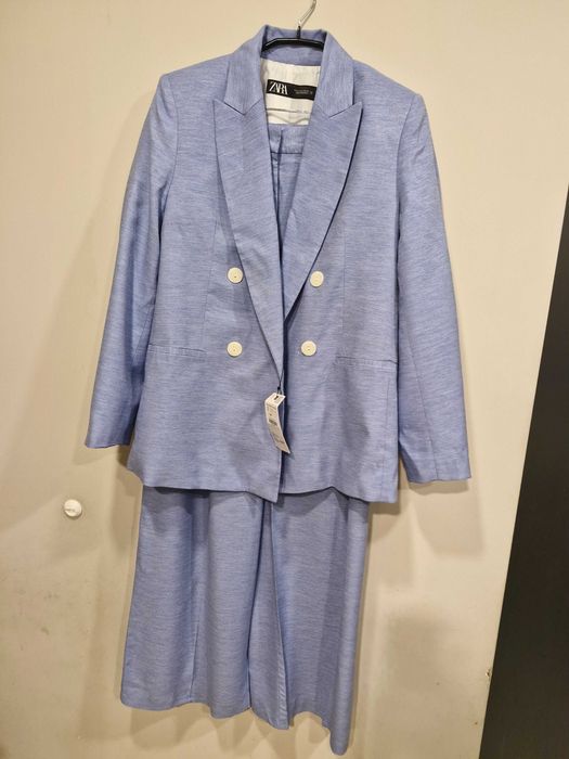 Костюм Zara син, нов с етикет
