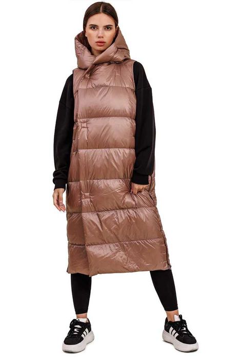 JNBY/L/дизайнерски дълъг пухен елек