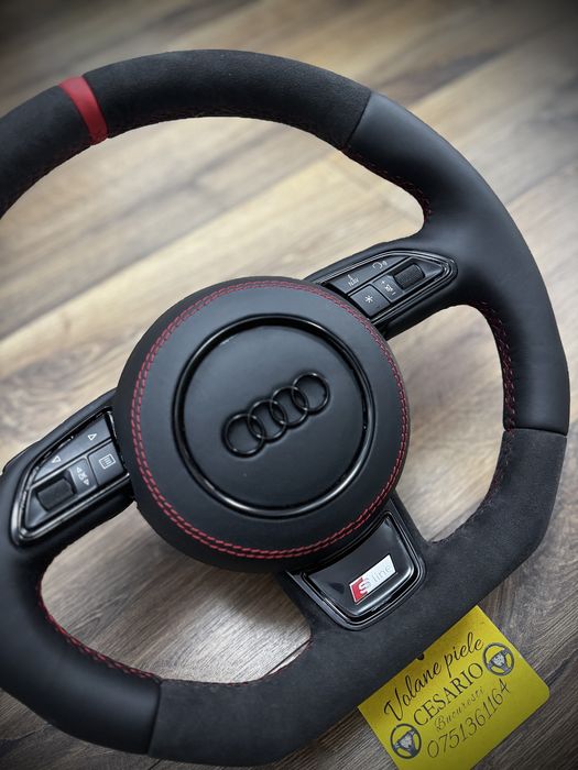 Volan piele naturala Audi Q3,Q5,Q7,A1,A3,A4,A5,A6