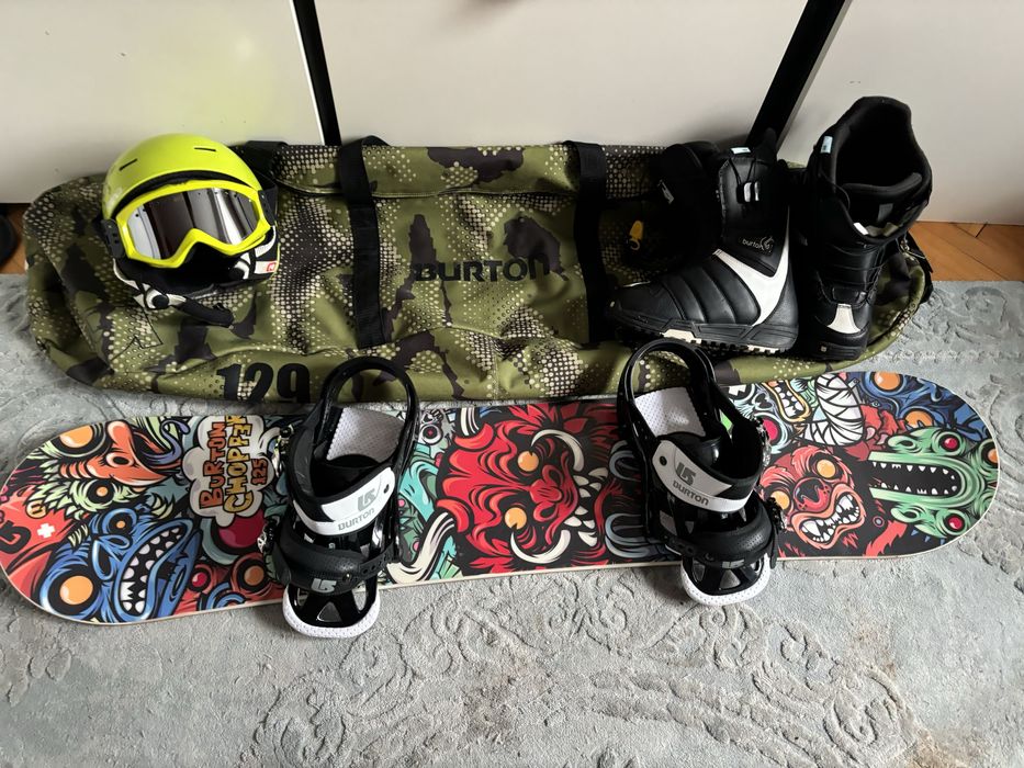 Snowboard Burton 125 cm set complet-boots 36,5-stare impecabila