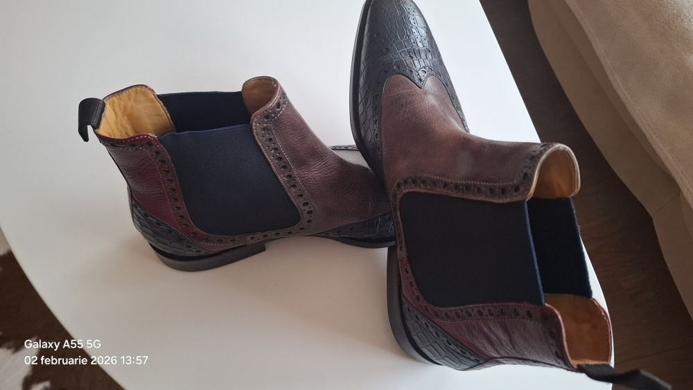 Ghete pentru barbati  din piele Melvin&Hamilton