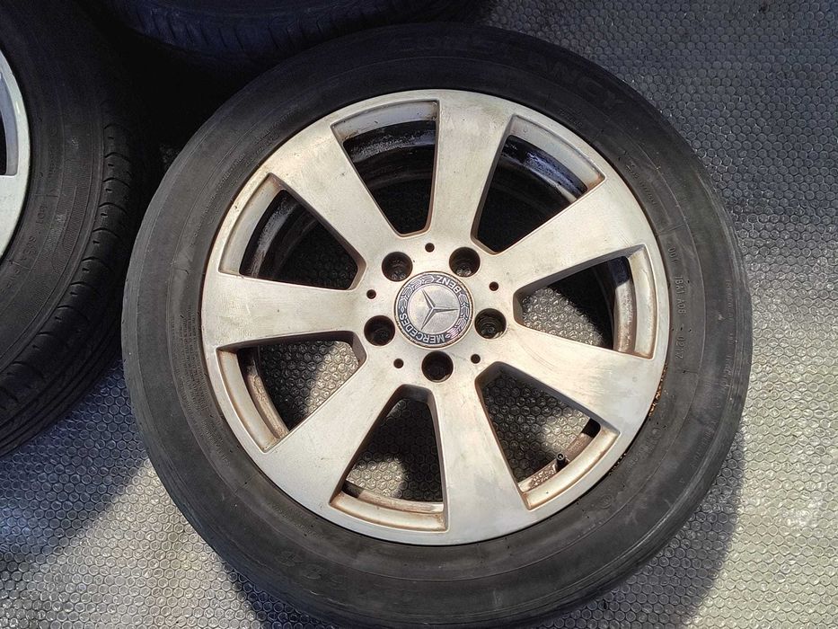 Set 3 Jante Aliaj R16 5x112 Mercedes-Benz C-Class (W204) / Model 7 Spițe / Cod OEM A2044011102 (12A)