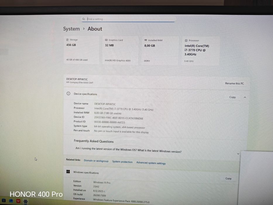 Продавам компютър  с I7-3770.