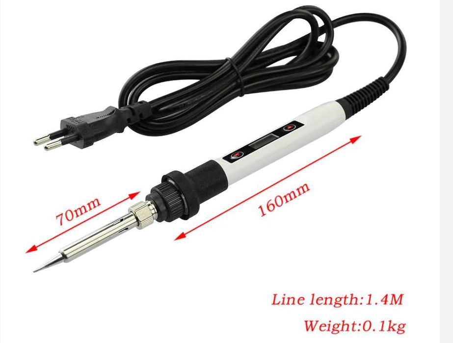 letcon/pistol de lipit cu afisaj si reglare temperatura 180-500 grade