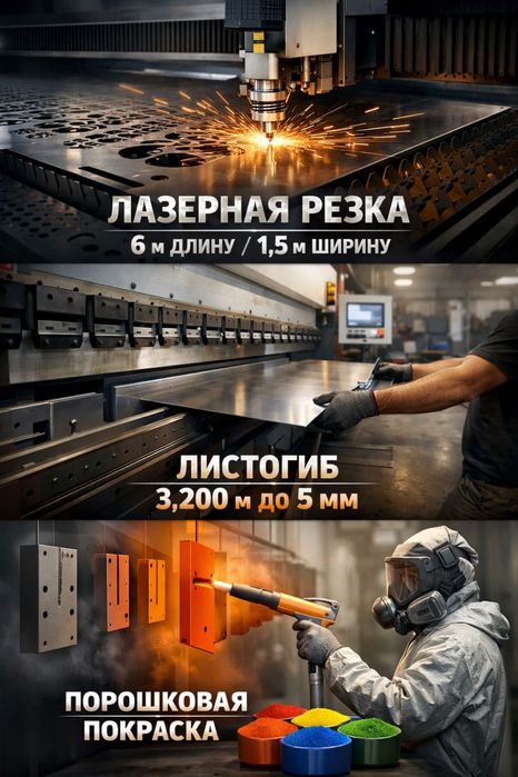 Лазерная Резка Листогиб Покраска