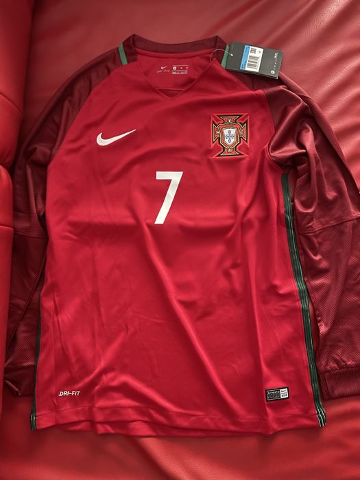 Tricou mânecă lungă Nike Portugalia 2016 Ronaldo mărimea M