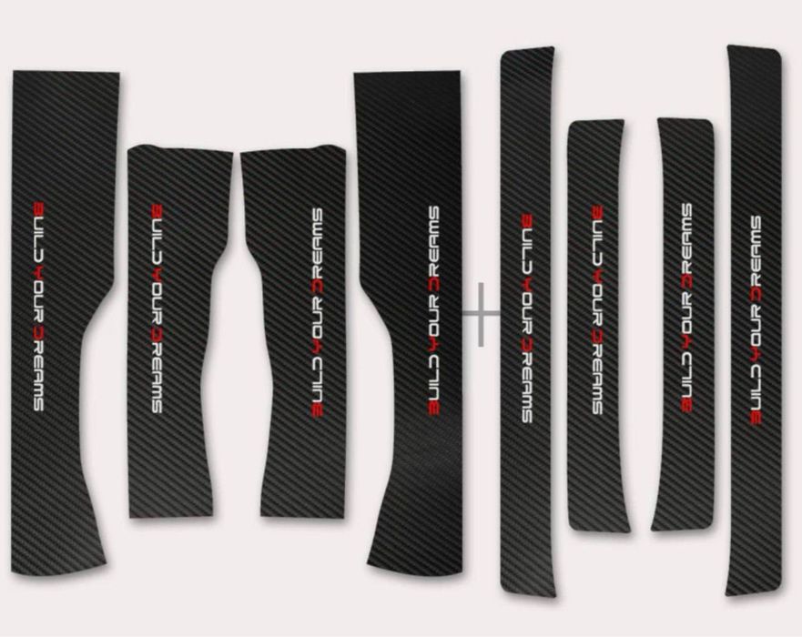 Накладки на пороги из искусственной кожи для BYD Song Plus