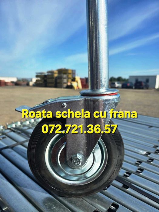 Roti schela model italian, roata schela simpla sau cu frana