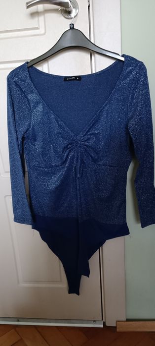 Елегантно боди лила 38