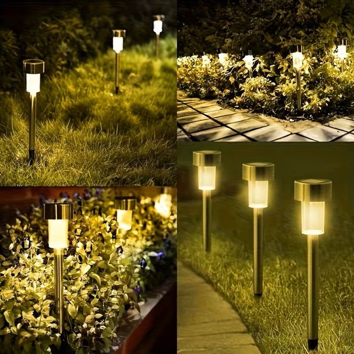 Соларни LED лампи за градина тревни площи 10 броя