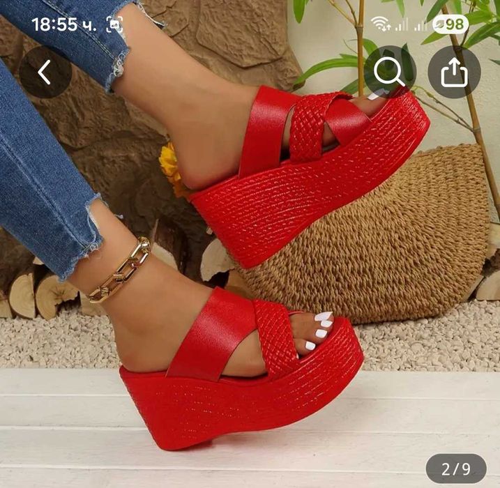 Дамски обувки платформа 39