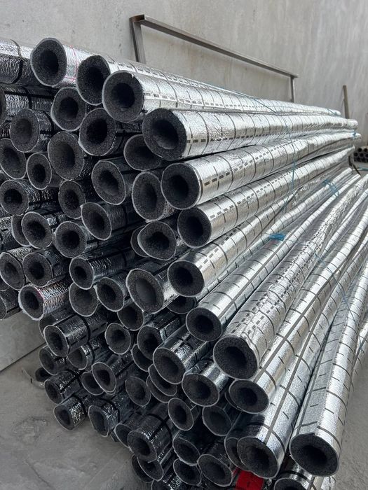 Изоляция для металлических труб, каучук изоляция утеплитель с фольгой