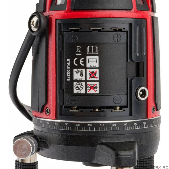 Nivela laser 360°, distanta de lucru 40 m, Red Technic