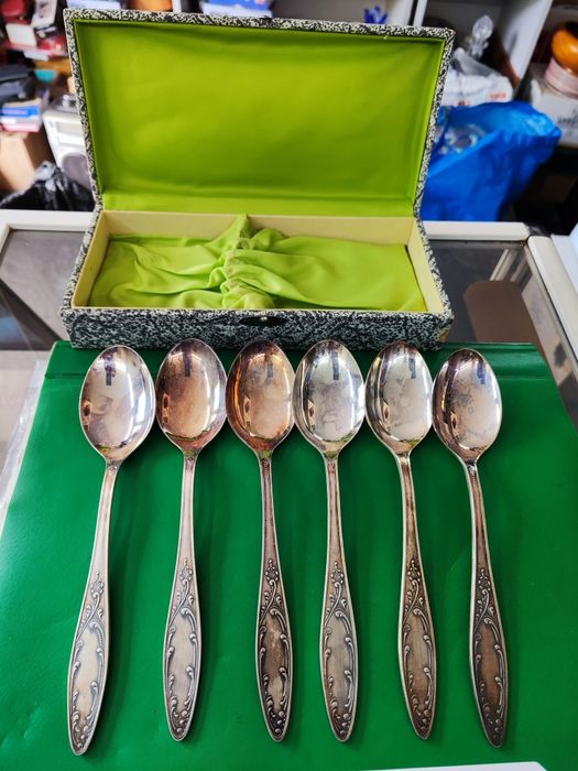 Руски посребрени лъжици прибори за хранене