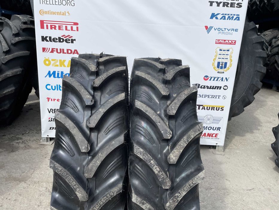320/85R24 Cauciucuri noi marca OZKA 12.4-24 Radiale insertie metal