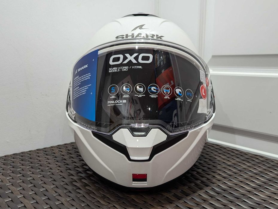 Casca moto Shark OXO, marime L - flip-back, ochelari de soare