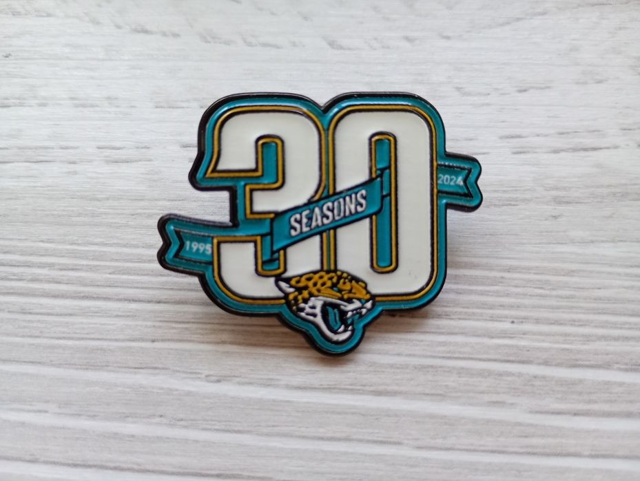 Pin Jacksonville Jaguars, NFL, ediție aniversară, 2024