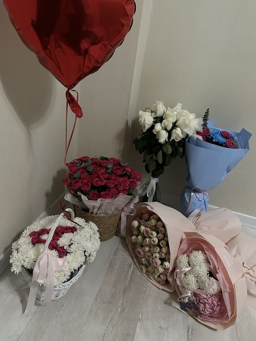 Живые цветы , тірі гүлдер