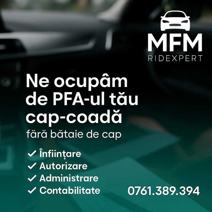 Infiintare PFA Uber Bolt , gestionare activitate Galati