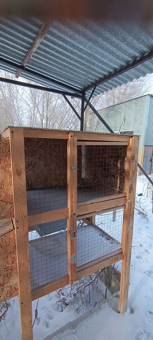 Клетки для откорма птицы с бункерной кормушкой