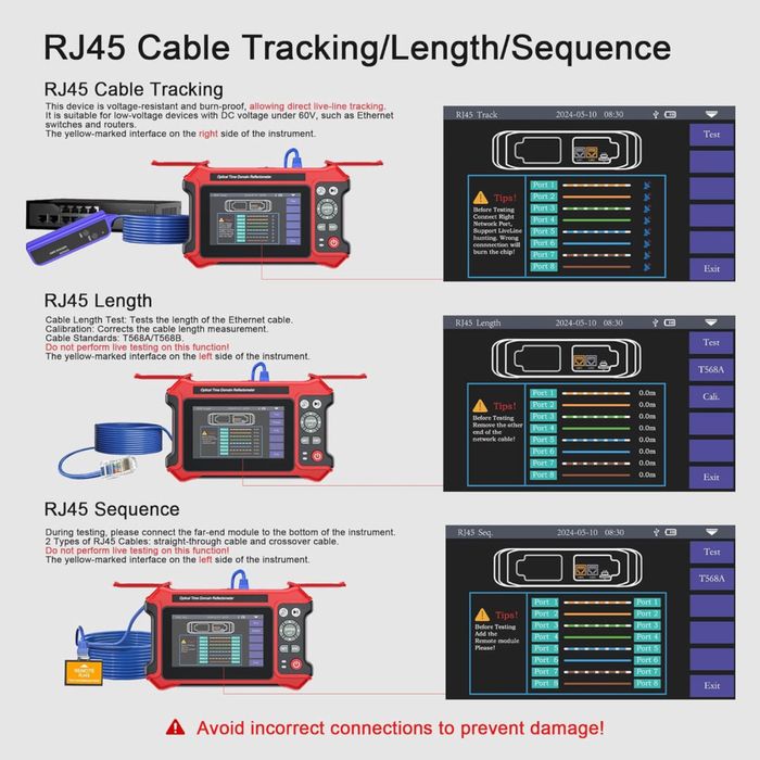 Noyafa NF-9816 OTDR Многофункциональный  тестер рефлектометр