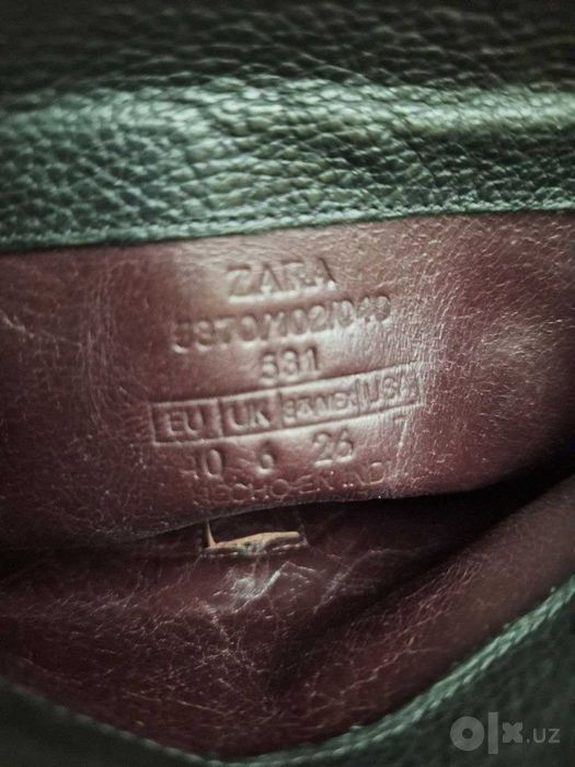 Сапоги мужские высокие, демисезонные производство ZARA, размер 40-41