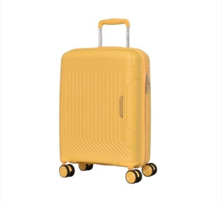 Куфар за ръчен багаж Perfect Line, PP, 20", Жълт