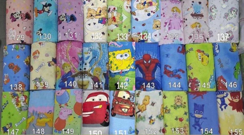 Платове за чаршафи 100% памук, ранфорс, тензух, бархет, американ, хасе