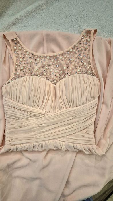 Официална/Бална рокля с перли и камъчета, XS