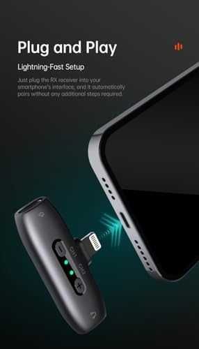 Нов Професионален Безжичен Микрофон hohem за iPhone/iPad, 2 TX + 1 RX