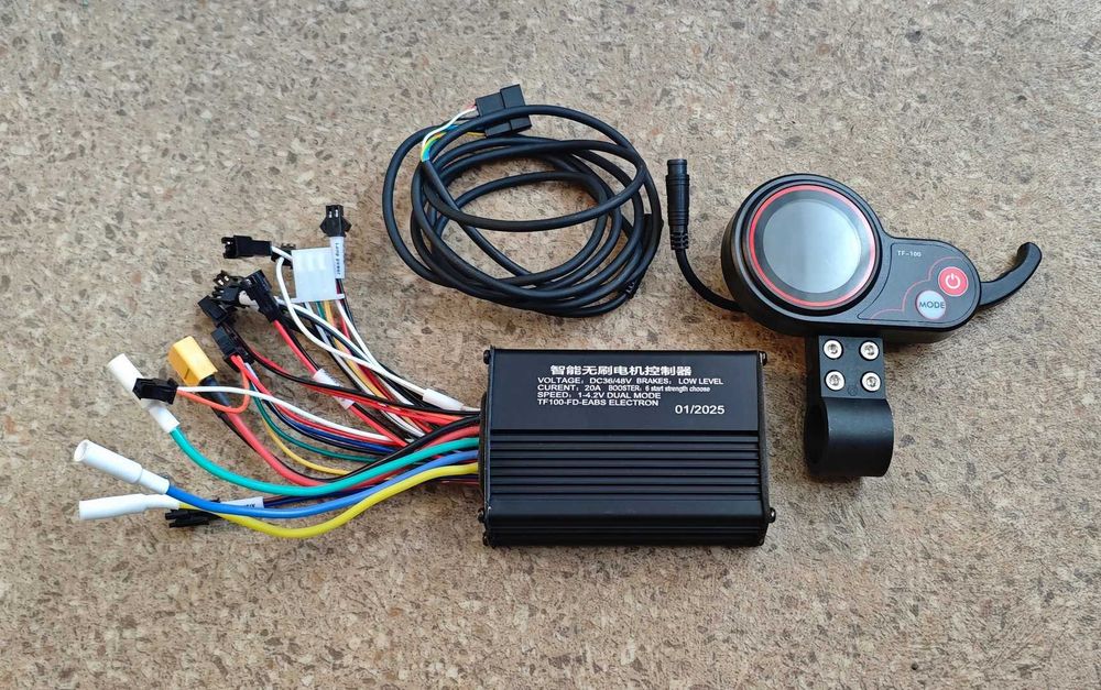 Controller 20A 36v/48v/52v + Display Tf-100 + Acceleratie 500w 1000w Kit complet