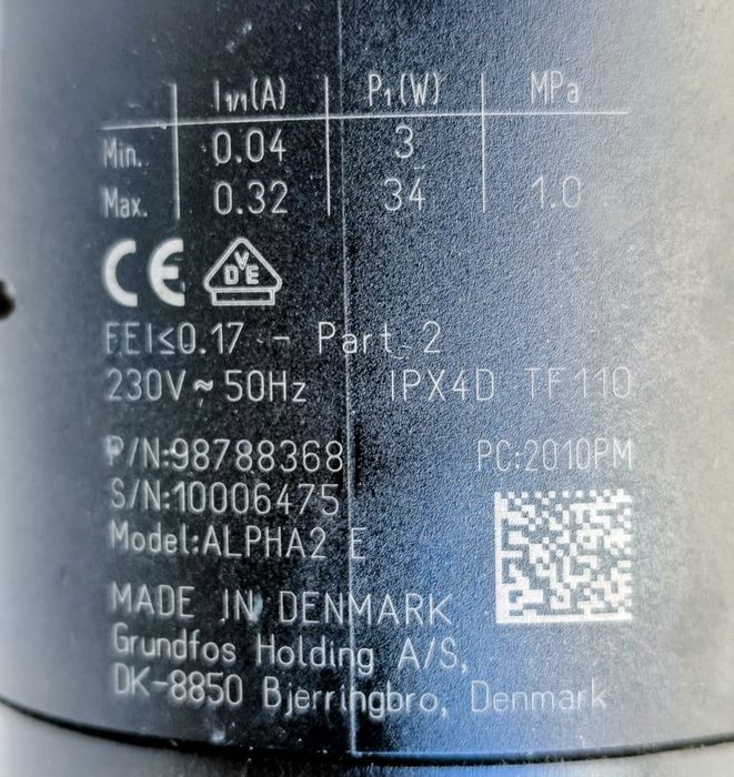 Циркулационна помпа Grundfos ALPHA2 32-60 180 AutoADAPT