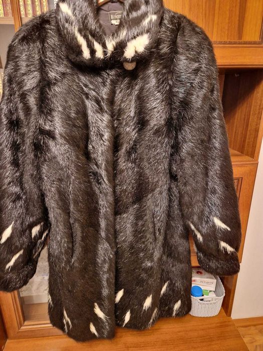 Haina blana naturala dama Nutrie