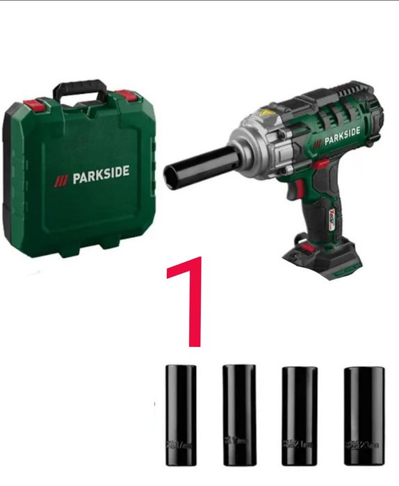 Parkside pistol roti C4 filetanta percutie impact pe baterie 20V 4A 8A