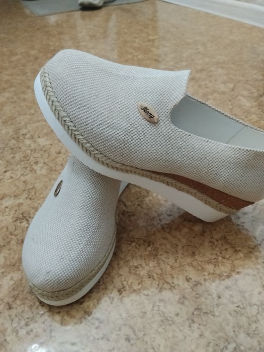 Туфли-кеды из холста, 39 р-р, новые
