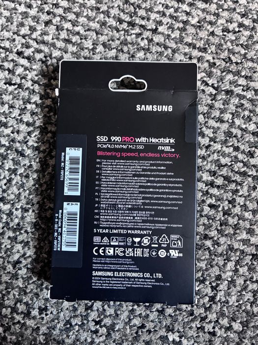 Vand SSD Samsung 990 PRO 2TB Heatsink, PCIe Gen 4.0 x4, NVMe, M.2.